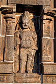 The great Chola temples of Tamil Nadu - The Nataraja temple of Chidambaram. Details of the sculptures inside the East Gopura. 